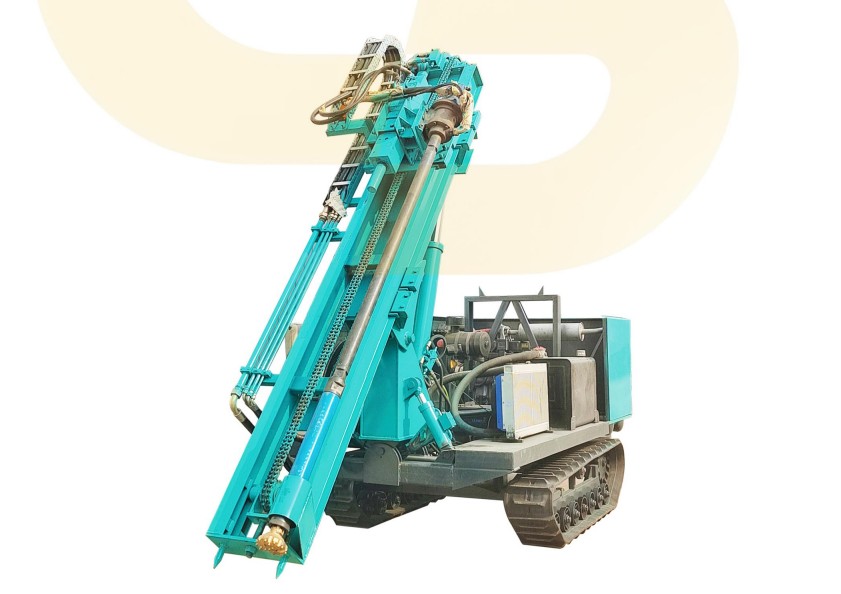 Multi function PV pile driver for pile pressing and drilling		 		 		