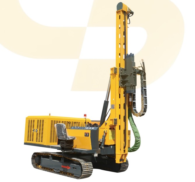 Hydraulic hammer photovoltaic pile driver		 		 		 		